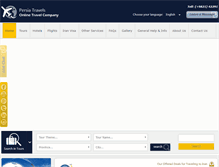 Tablet Screenshot of persiatravels.com